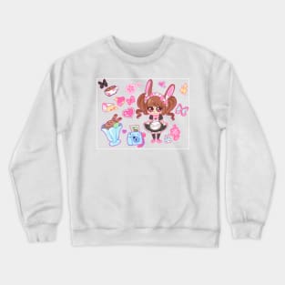 Tea Leaf the rabbit Crewneck Sweatshirt